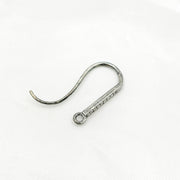DC497. Diamond Sterling Silver Ear Wire